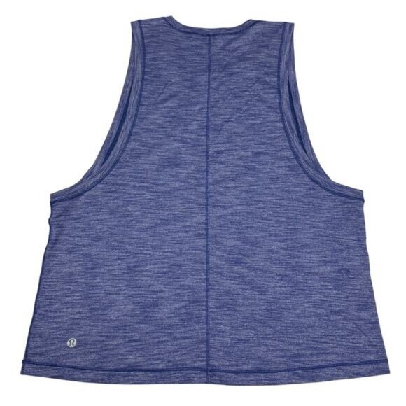 Lululemon Cardio Squad Tank II In Heathered Hero Blue Size 10 - Picture 5 of 7